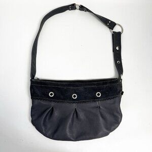 Kazak Crossbody Studded Leather Suede Grey Black Bag Boho Bohemian